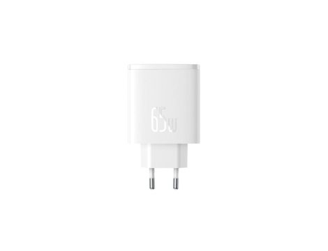 Ładowarka GaN Baseus Cube Pro 65W 2x USB-C USB-A - biała