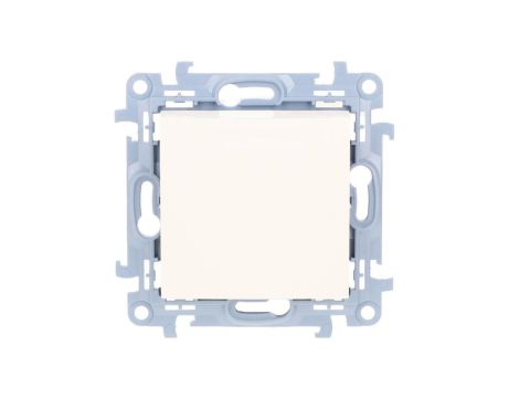 Simon 10 Łącznik uniwersalny – schodowy bez piktogramu (moduł) 10 AX, 250 V~, szybkozłącza biały CW6C.01/X/11