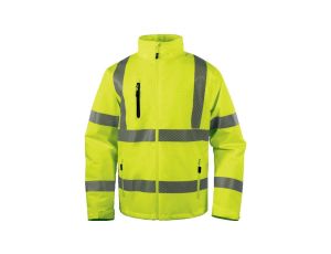 Kurtka ostrzegawcza wodoodporno-oddychająca z poliestru Stretch, KL. 3, kolor Żółty Fluo, rozmiar: XL, AREHVJAXG