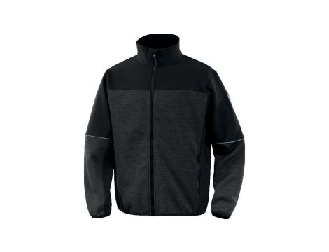 Bluza z siatki poliestrowej I tkaniny Softshell, kolor Szaro-Czarny, rozmiar: S, BEAV2GRPT
