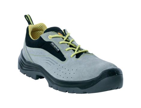 Półbuty z weluru skórzanego, podnosek i wkładka kompozytowe, kolor Szary, rozmiar: 42, CINTOSPSGR42