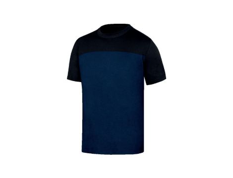 T-shirt z bawełny, kolor Granatowo-czarny, rozmiar: M, GENO2MNTM