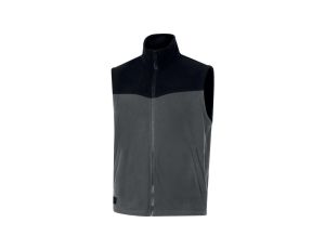 Ciepła kamizelka- polar poliester, kolor Ciemnoszary-czarny, rozmiar: L, GILLIGRGT