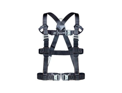 Szelki H Plus z 2 punktami zaczepowymi, kolor Czarny, rozmiar: S/M/L, HAR22HAGT