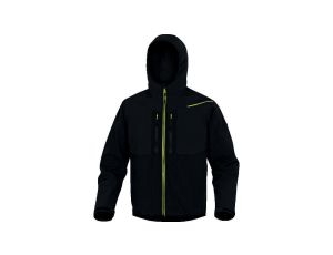 Bluza z tkaniny Softshell z poliestru Stretch, 3 warstwy laminowane, kolor Czarno-Żółty, rozmiar: XL, HOR2LNJXG