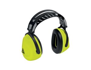 Nauszniki przeciwhałasowe, SNR29dB, kolor Żółty Fluo, rozmiar: Regulowany, INTERJAFL2