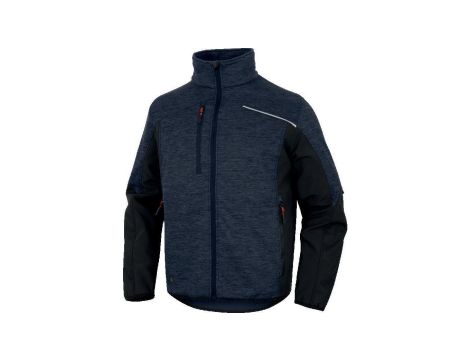 Bluza z siatki poliestrowej Softshell, z poliestru i elastanu, kolor Granatowo-czarny, rozmiar: S, NAGO2MNPT