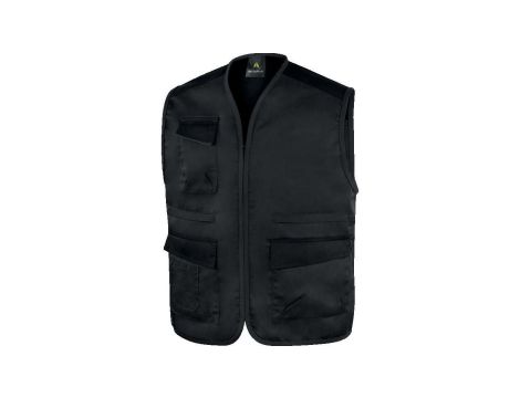 Kamizelka Mach 1 z wieloma kieszeniami, z poliestru, kolor Ciemnoszary, rozmiar: 5XL, M1GI2GG5X