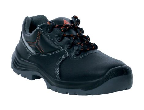 Półbuty ze skórzanego kruponu barwionego, kolor Czarny, rozmiar: 36, PHOC2S3SNO36