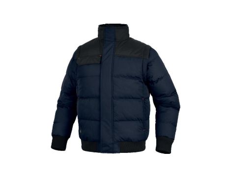 Wiatrówka pikowana z poliamidu powlekanego PU, odpinane rękawy, kolor Granatowo-Czarny, rozmiar: 3XL, RAND2MN3X