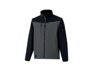 Softshell 2 w 1, 2 warstwy laminowane, kolor Szaro-czarny, rozmiar: XL, SOCCIGRXG