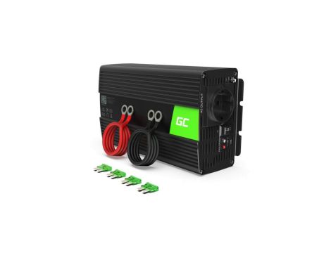 PRZETWORNICA NAPIĘCIA INWERTER Green Cell 12V / 230V 1500W/3000W MODYFIKOWANA SINUSOIDA INV25