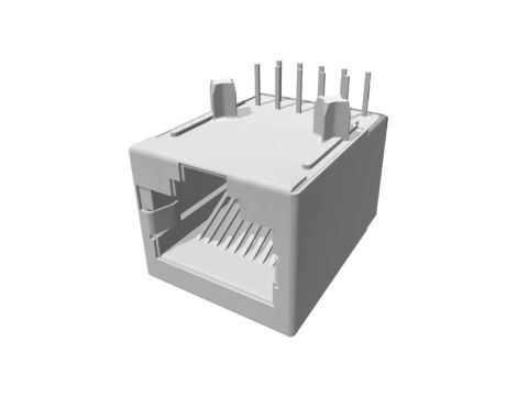 Gniazdo RJ50 PIN: 10 Kat: 3 ekranowane Układ: 10p10c na PCB THT 5558067-1