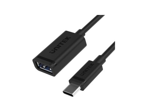 Adapter Unitek C476BK-1M USB-C (M) do USB-A (F) 10Gbps 60W