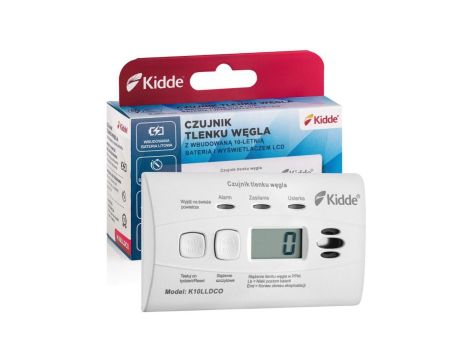 Czujnik czadu z wyświetlaczem Kidde K10LLDCO
