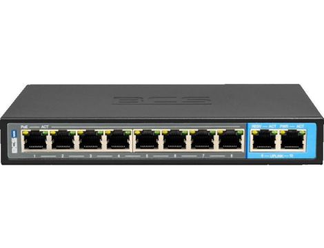 SWITCH POE dla 8 kamer IP BCS-B-SP0802