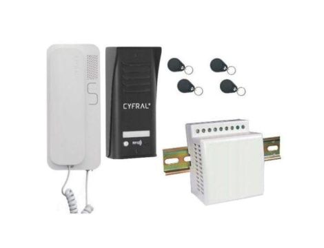 DOMOFON CYFRAL COSMO 1-LOKATORSKI CZARNY