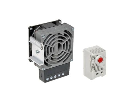 Dmuchawa grzewcza 100W z termostatem do szaf zewnętrznych