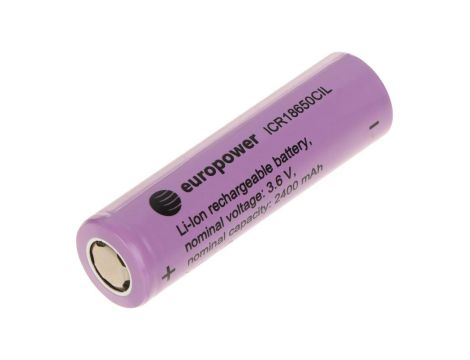 Akumulator Li-Ion 18650 2400mAh 3,6V BAT-ICR18650CIL/EP 3.6V