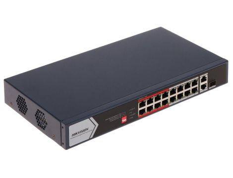 Switch PoE 16-portowy 100Mbps + SFP (niezarządzalny) DS-3E0318P-E/M(C)
