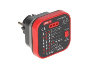 Tester poprawności podłączenia gniazd oraz RCD UT-07B-EU UNI-T
