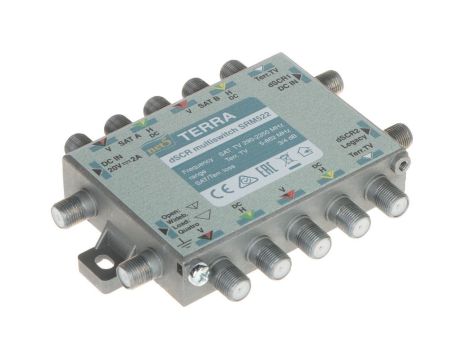 Multiswitch przelotowy UNICABLE I/II SRM-522 5 wejść / 5 wyjść + 2 wyjścia UNICABLE TERRA