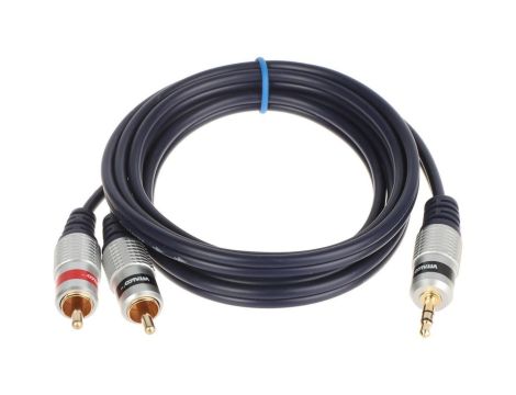 Kabel 2xCINCH / JACK 3.5mm 2C-W/J-W-1.5M-HQ 1.5m VITALCO