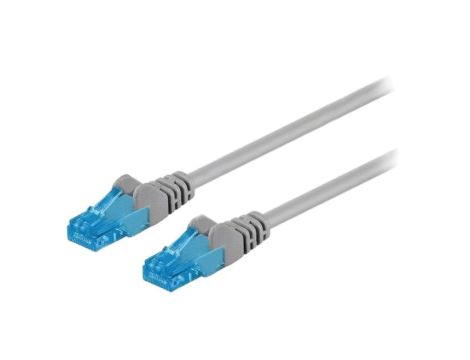 U/UTP6A-LSZH-100GY Patch cord U/UTP 6a linka Cu LSZH szary 10m 26AWG Żyły: 8
