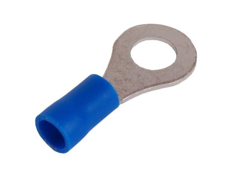 Końcówka kablowa izolowana oczkowa Cu M6 100szt niebieska OKB6