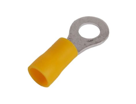 Końcówka kablowa izolowana oczkowa Cu M6 100szt żółta OKY6