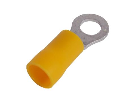 Końcówka kablowa izolowana oczkowa Cu M5 100szt żółta OKY5