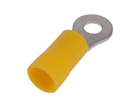Końcówka kablowa izolowana oczkowa Cu M4 100szt żółta OKY4