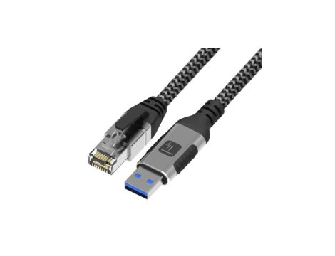 Kabel sieciowy USB-A na gigabit ethernet RJ45 ICOC U3A-RJ45-010 /1 m/