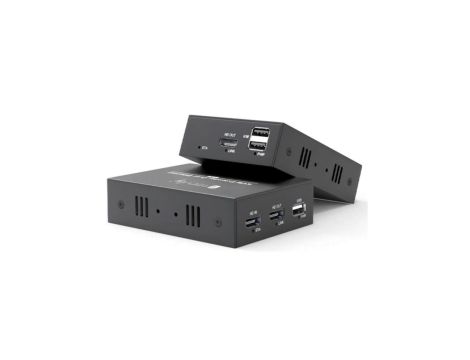 KVM extender HDMI/USB po skrętce kat6 do 100m 1080p 60hz IDATA HDMI-KVM4