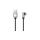 Kabel USB 2.0 USB-A na USB-C kątowy 3a czarno-szary oplot ICOC MU2AC9-010-AL /1 m/