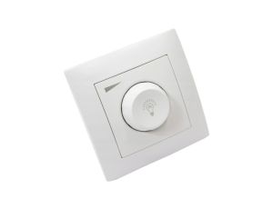 Wesa Ściemniacz obrotowy regulator uniwersalny dla żarówek klasycznych i LED 600W biały LC-36-A