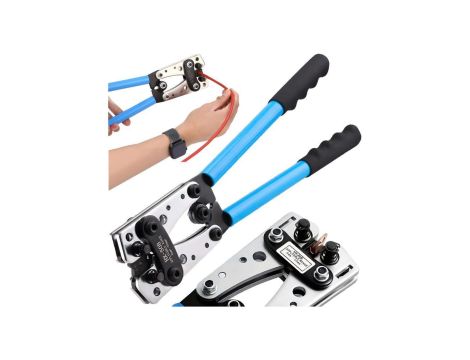 Profesjonalna zaciskarka do końcówek kabli tulejek 6-50mm2 HX-50B