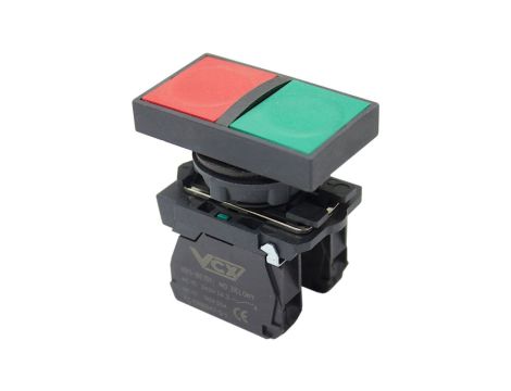 Przycisk pulpitowy podwójny czerwony/zielony 1NO+1NC VCX XB5-AL8325
