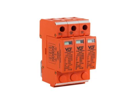 Ogranicznik przepięć fotowoltaiczny DC 3P 600V typ 2 (C) 3P VCX Professional
