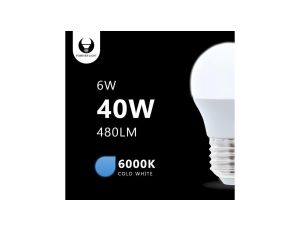 Żarówka LED E27 G45 6W 230V 6000K 480lm Forever Light RTV003658