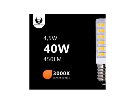 Żarówka LED E14 Corn 4.5W 230V 3000K 450lm Forever Light RTV003655