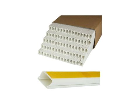Listwa elektroinstalacyjna 25x16 kanał kablowy BKK 25x16mm korytko 25x16 z pokrywą i taśmą 2-stronną KARTON=154m 77szt NEKU