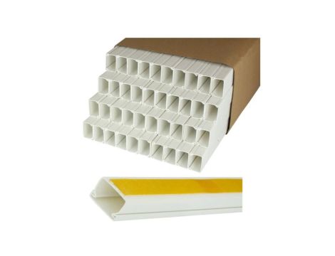 Listwa elektroinstalacyjna 40x25 kanał kablowy BKK 40x25mm korytko 40x25 z pokrywą i taśmą 2-stronną KARTON=80m 40szt NEKU