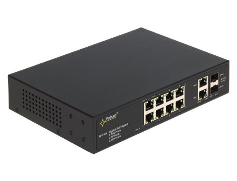 Switch PoE 12-portowy SFG108 do 8 kamer IP