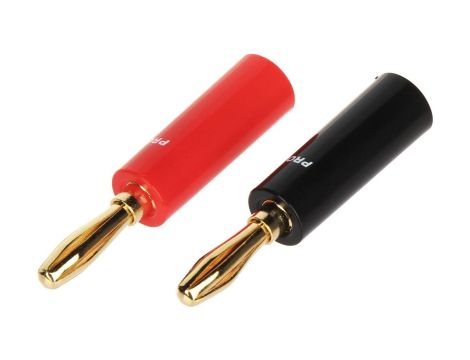 Para wtyków bananowych BAN-PLUG-V2 czerwony + czarny
