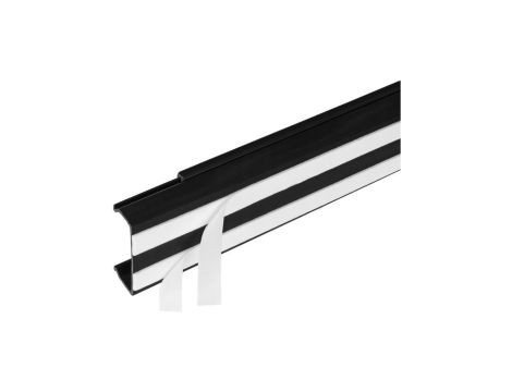 Listwa elektroinstalacyjna kanał kablowy LST czarny 35x15mm korytko z pokrywą i taśmą montażową 2-stronną / 2 m /