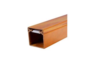 Listwa elektroinstalacyjna kanał kablowy MKE 40x40mm korytko z pokrywą AKS drewno jasne / 2 m /
