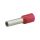 Końcówka tulejkowa izolowana typ HI / TE DIN 1,0mm2 / 8mm miedziana cynowana galwanicznie czerwona Elpromet 100szt.