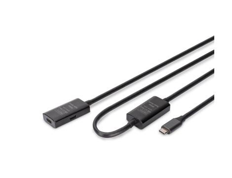 Kabel przedłużający aktywny, USB 3.2 Gen1, 5Gbps, USB-C - USB-A, 10m DA-73109