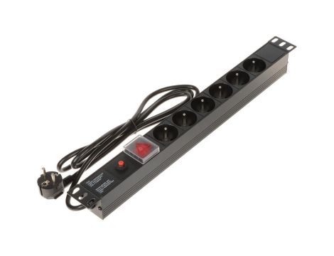 Listwa zasilająca do szaf RACK 19cali PD-6/R-OP